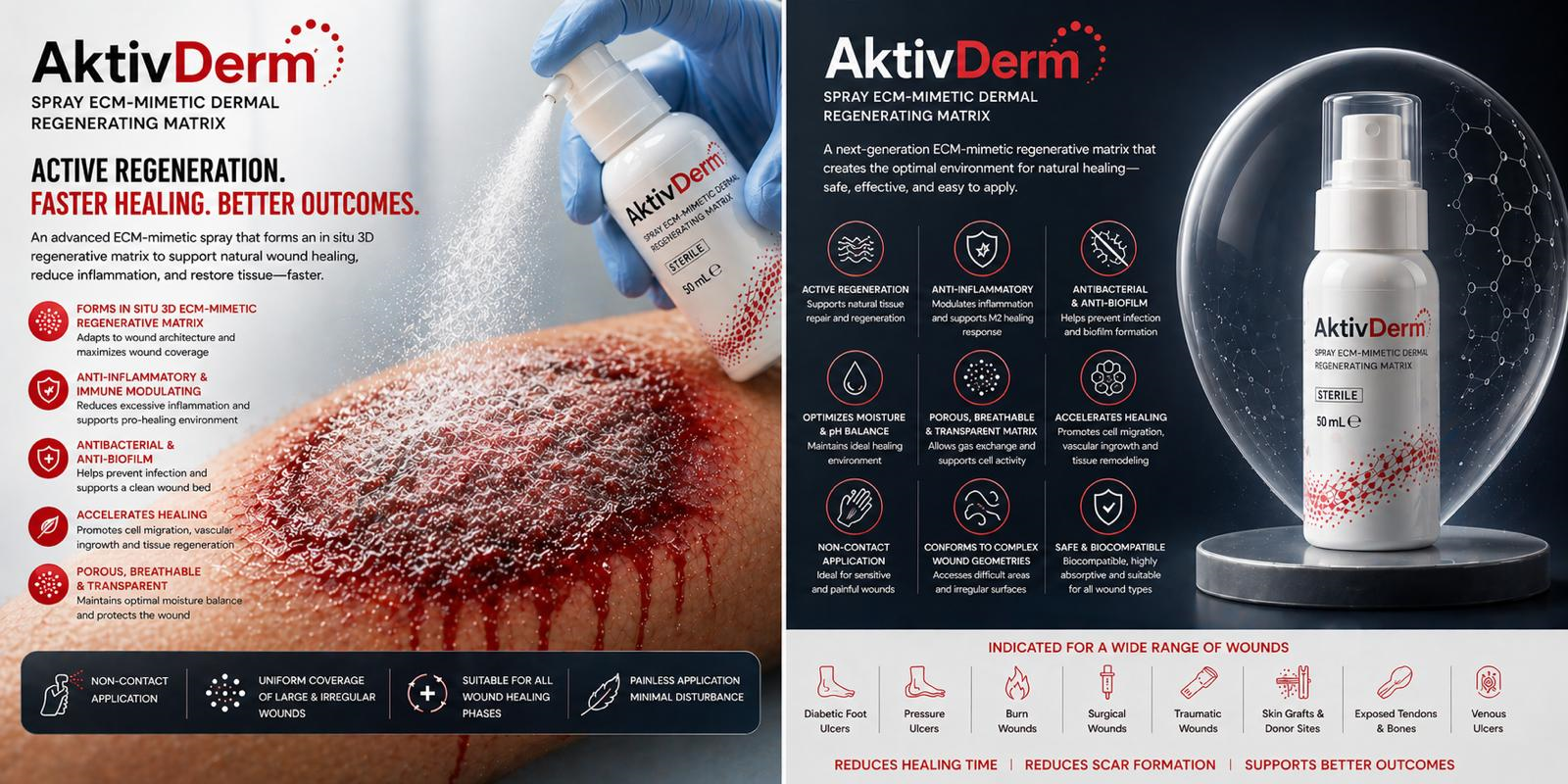 AktivDerm Spray ECM-mimetic Dermal Regenerating Matrix original supplied image